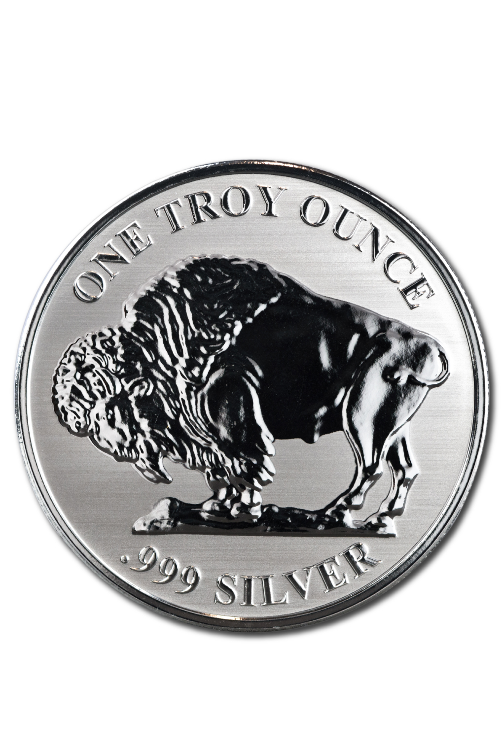 Reverse Buffalo 1 oz Silver Round